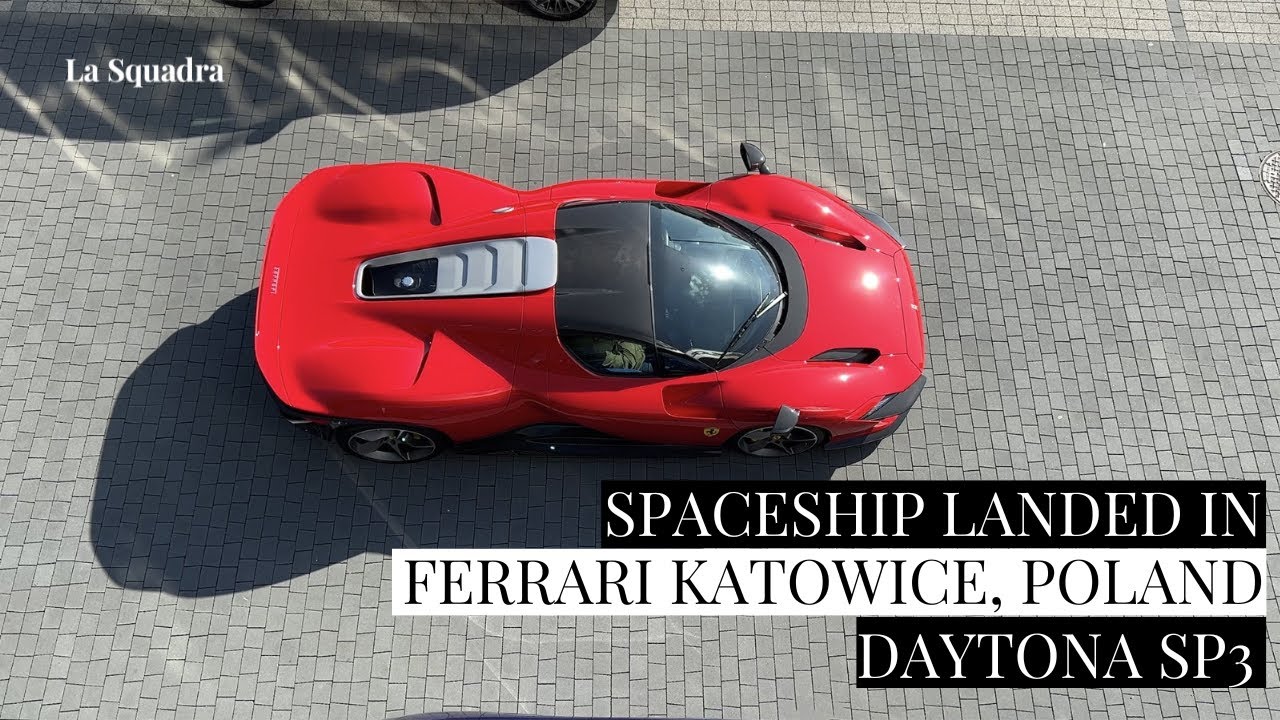 2023 NEW Ferrari SP3 Daytona SPOTTED FOR THE FIRST TIME in POLAND [COLD START & Loud V12 Sound]