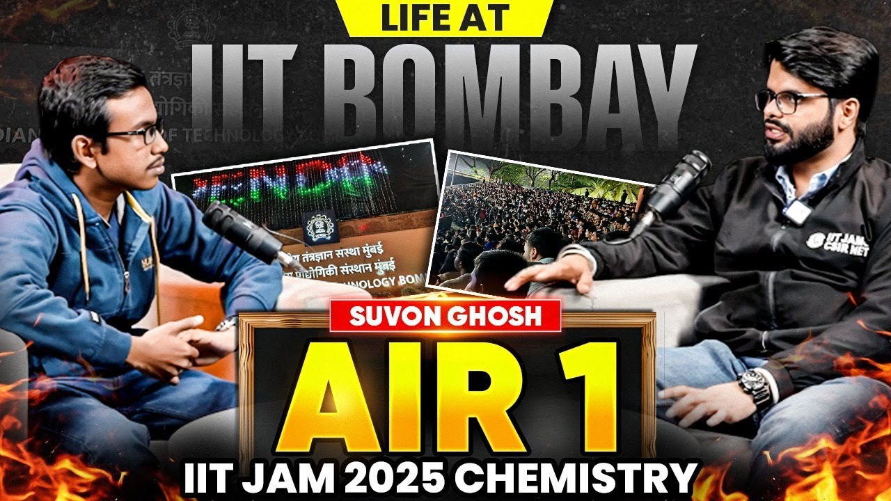 🔥 IIT JAM Chemistry AIR 1 | Suvon Ghosh’s Journey | Life at IIT Bombay | PW
