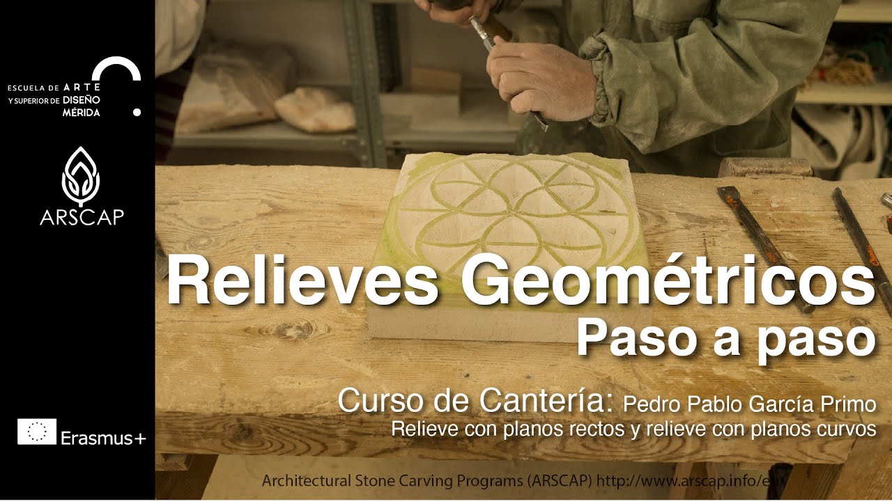 Relieves Geométricos. Talla en Piedra Paso a Paso. Curso de Cantería: Pedro Pablo García Primo