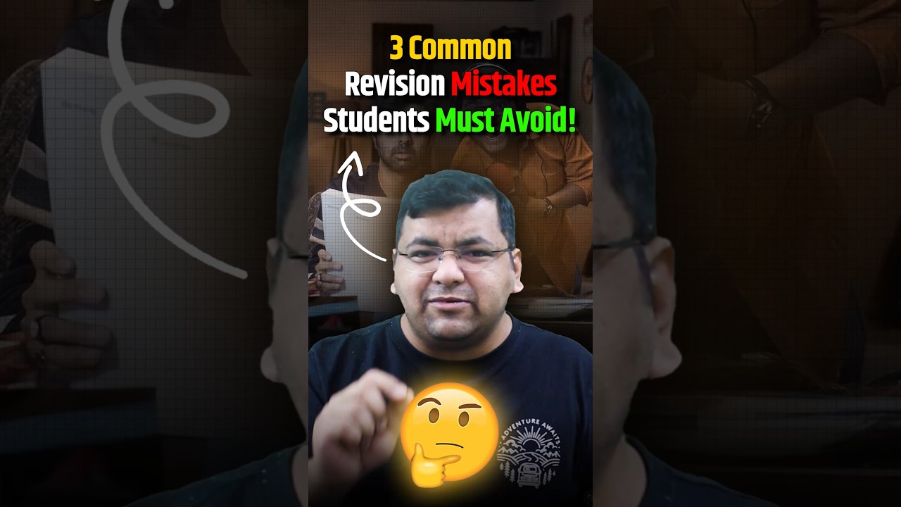 3 Common Revision Mistakes CA Students Must Avoid! 📚@CAAmanAgarwal#revision #caamansir #mistakes