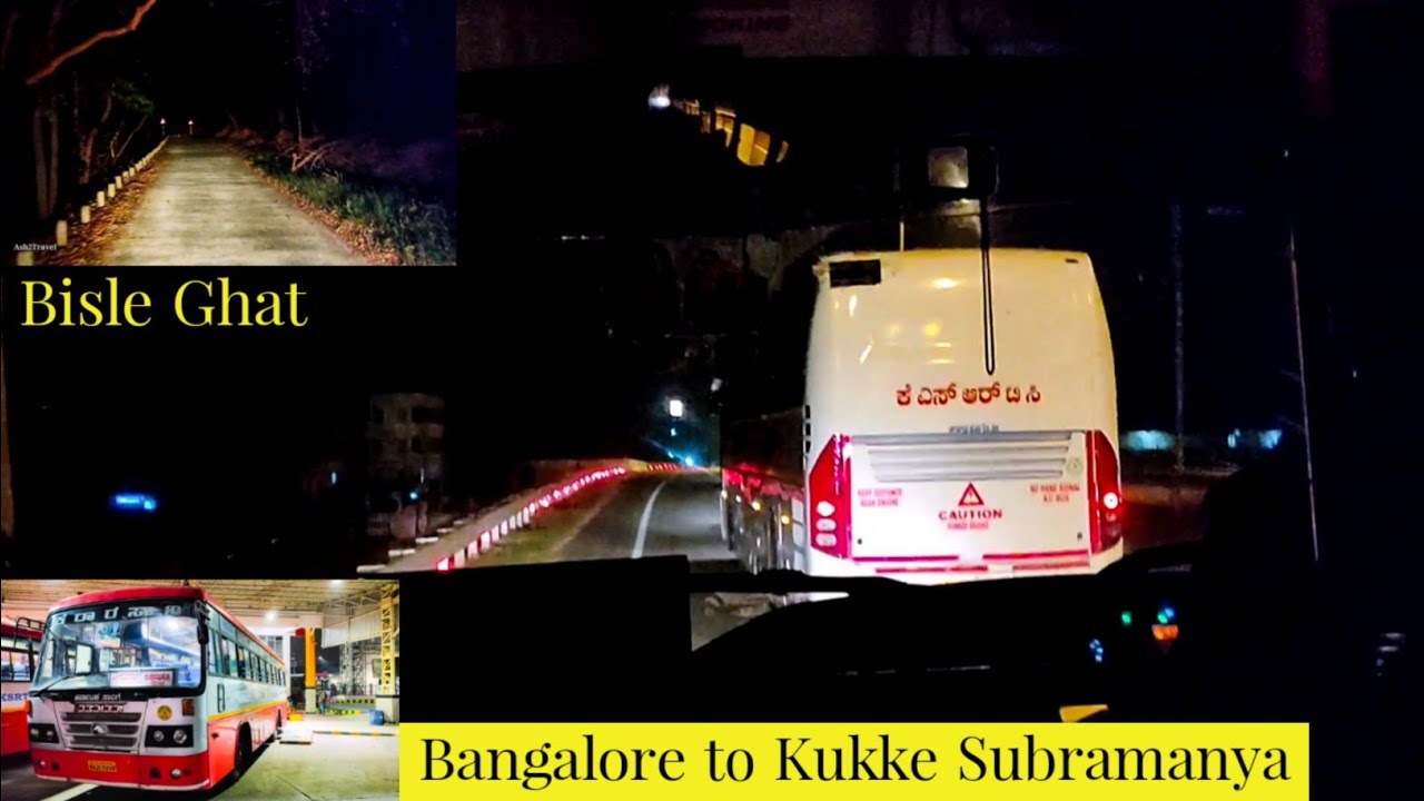 BANGALORE TO KUKKE SUBRAMANYA BY #KSRTC SARIGE BUS JOURNEY VIA BISLE GHAT | VLOG 🚌🔥