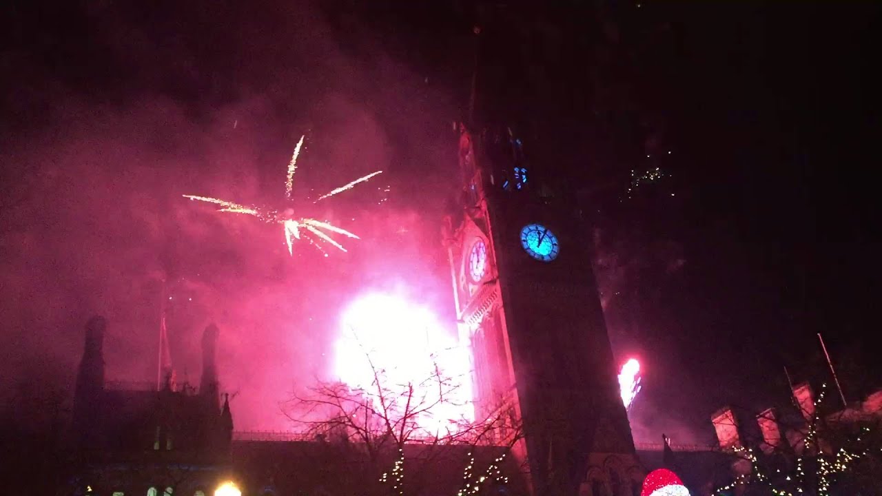 New Year 2016 Manchester Fireworks - Complete Display [Full HD]