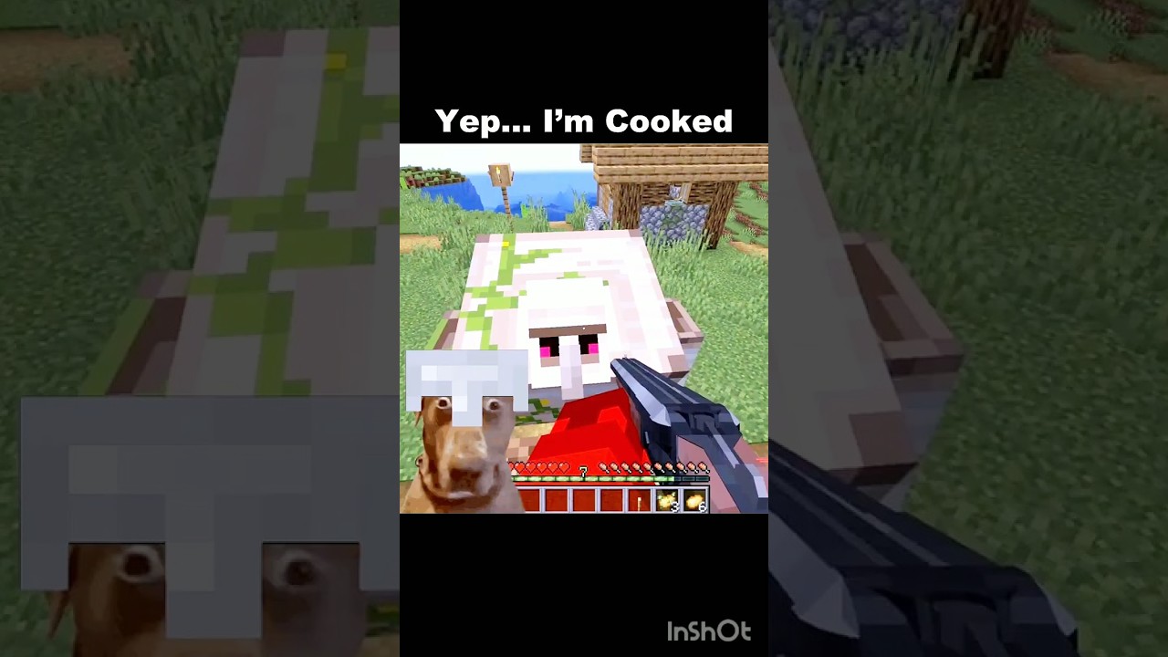 Yep I'm cooked 🤣💀 #minecraft #funny #video #shorts video
