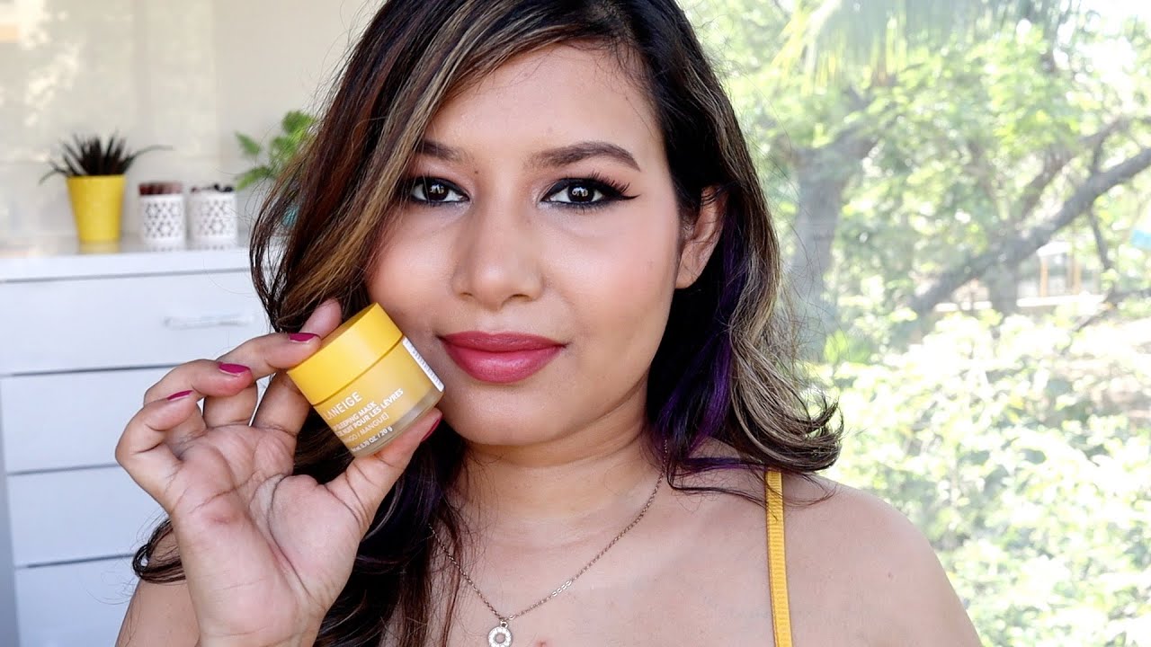 How I Prep My Lips For Lipstick & Swatches | NEW LANEIGE  Mango Lip Sleeping Mask | Sonal Sagaraya
