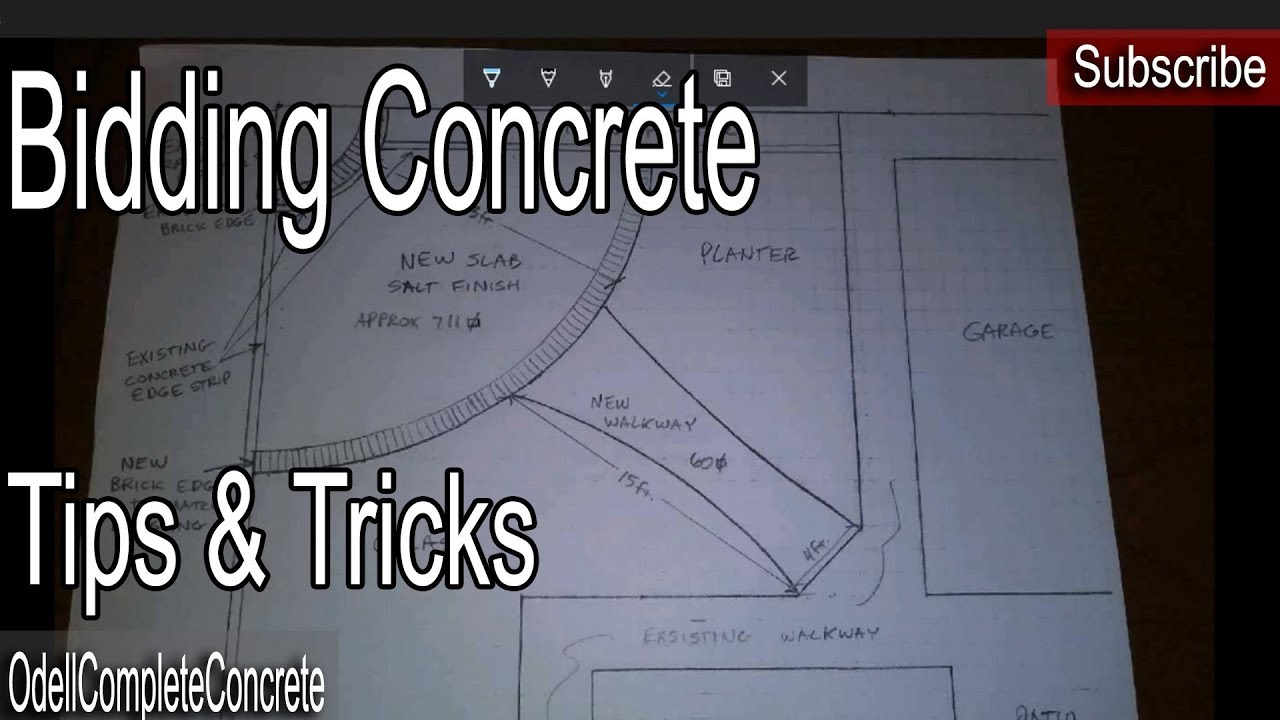 How to Bid out Jobs for Concrete Tips and Tricks