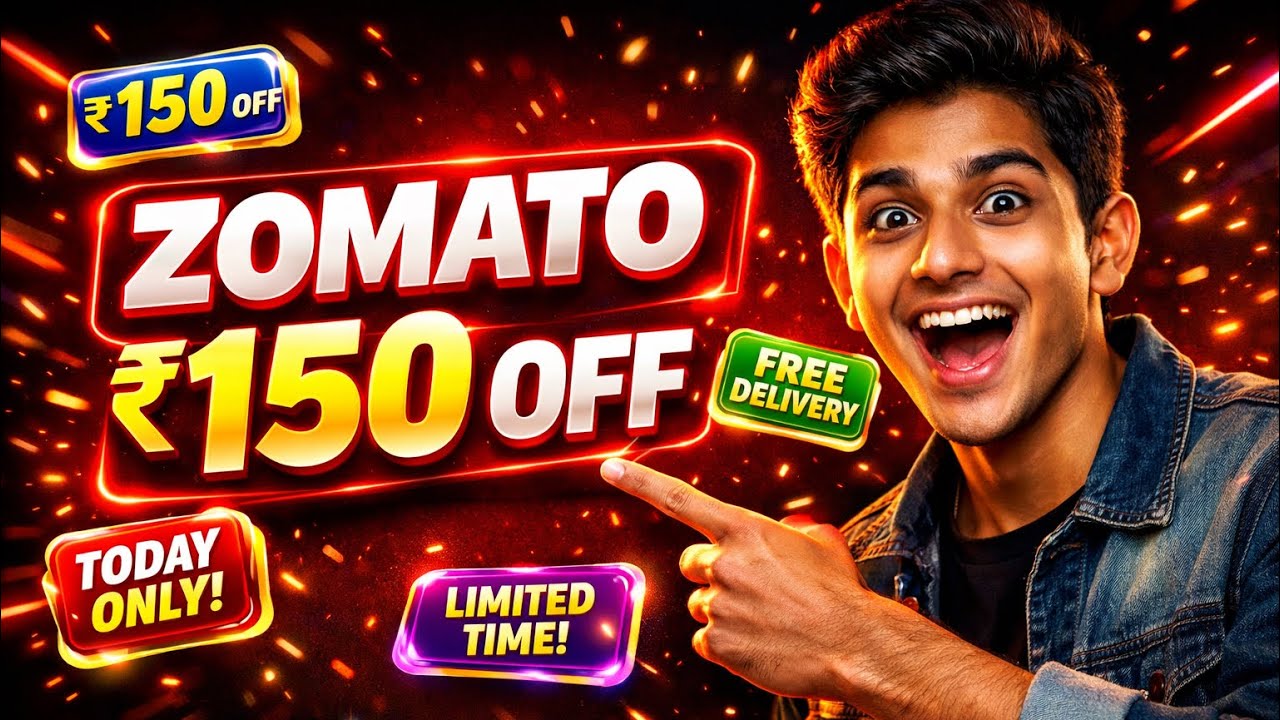 Zomato Coupon Code Today 🔥 Latest Zomato Offers | Flat ₹300 OFF 💸 Free Delivery 🍔