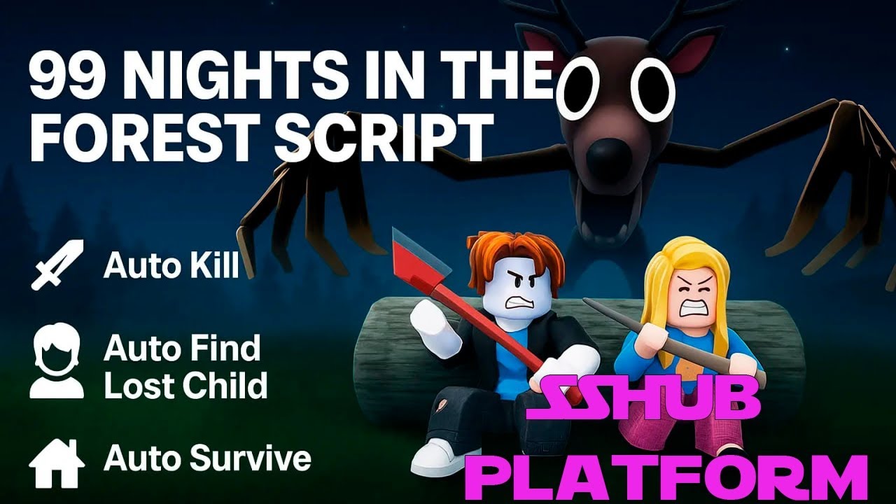99 Nights In The Forest Free Script Auto-Farm, Auto-Play, Infinite Diamonds and More! PC / MOBILE