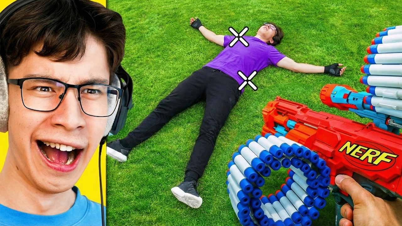 Экстремальная война в стиле видеоигр NERF в реальной жизни!
