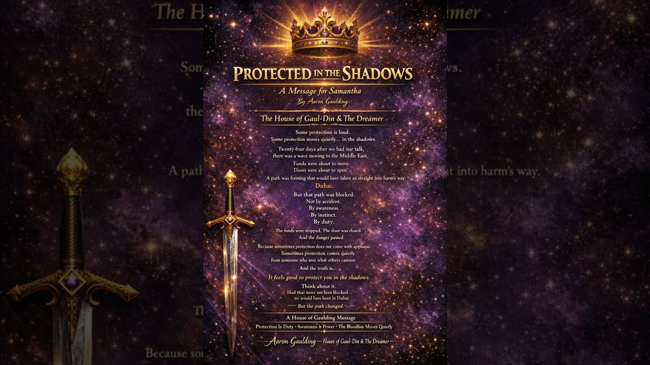Spoken Message of Protection in the Shadows