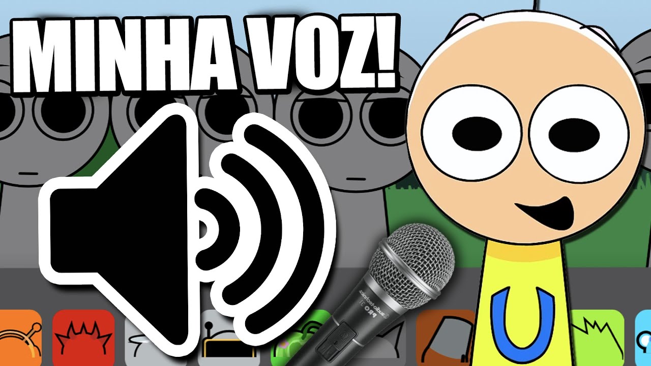 SPRUNKI UPIN SÓ QUE COM MINHA VOZ 😂