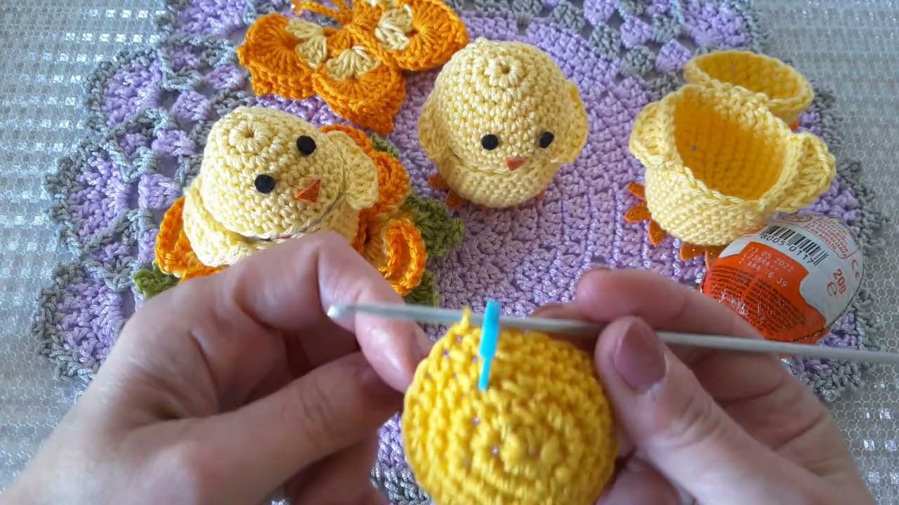 🐥 🐥🐥 Pulcino di Pasqua, porta uovo di cioccolata 🐥🐥🐥 1/2