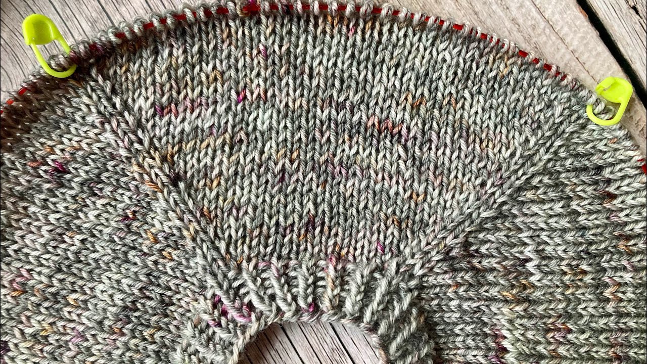 Schöne Raglanlinie - dichte Zunahme stricken (Rechts- und Linksgeneigte Zunahmen)