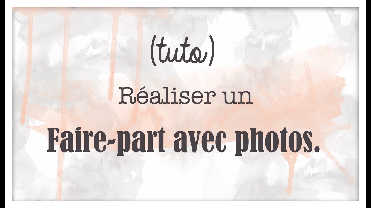 Faire-part d'adoption canine: tutoriel