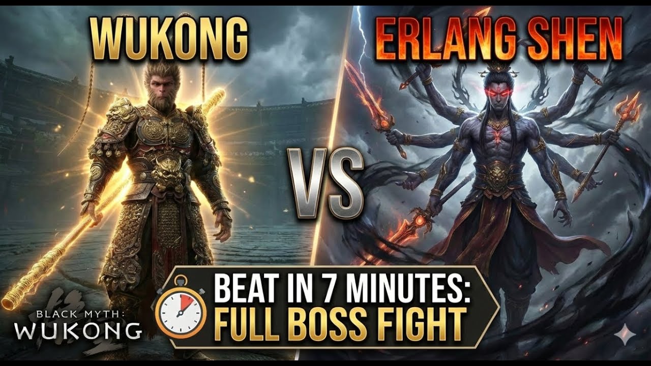 Beat Erlang in 7 minutes full | Black Myth: Wukong