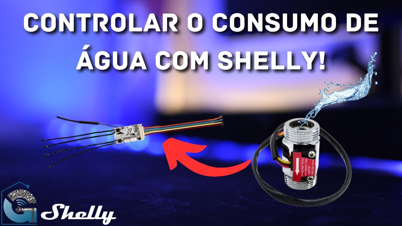Como medir o consumo de água com Shelly Plus Uni e sensor de fluxo!