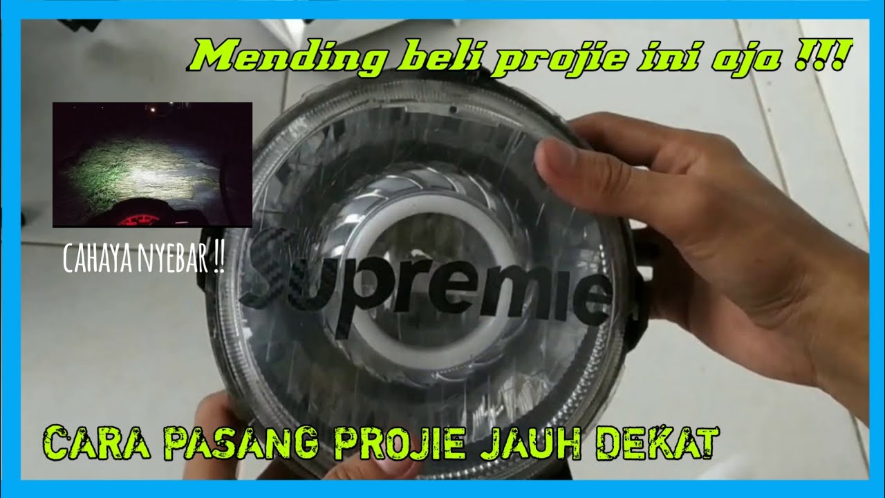 LAMPU PROJIE JAUH DEKAT X RIDE  | TUTORIAL PASANG PROJIE |#Bagustm