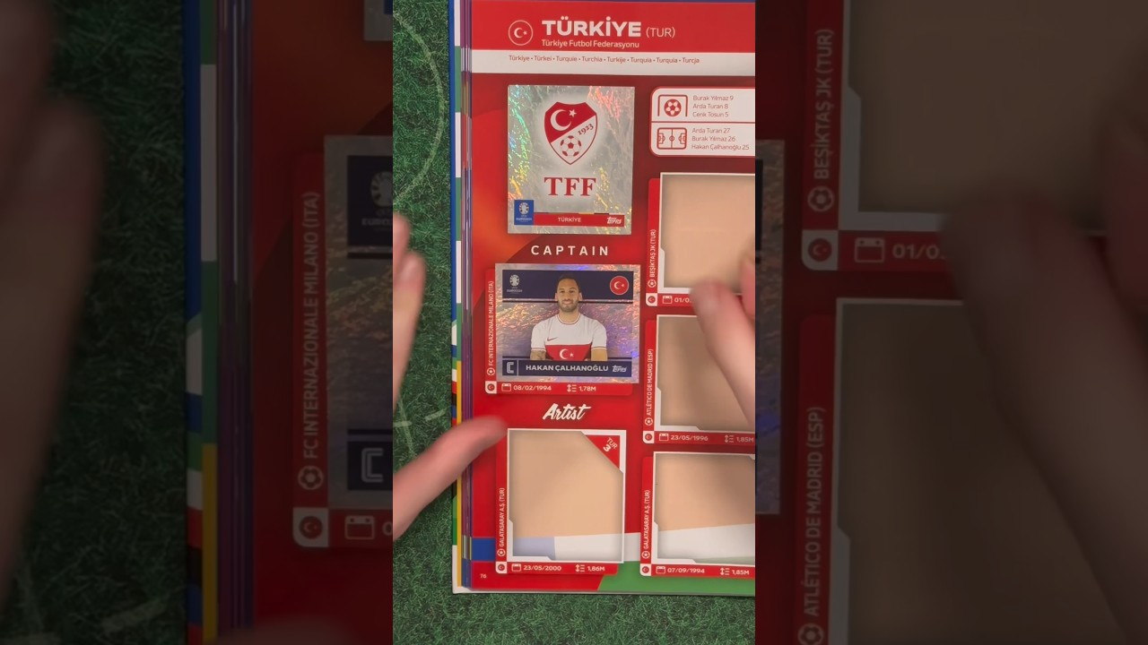 Alle Türkei Sticker einkleben! 🇹🇷 Topps UEFA EURO 2024 Sticker 🔥 