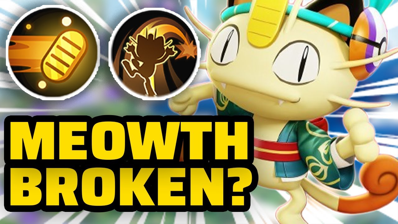 Мяут очень сильный! | Геймплей Pokemon Unite