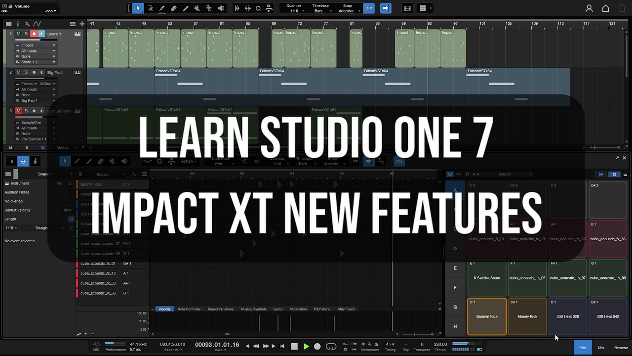 Learn Studio One 7 |  Impact New Features