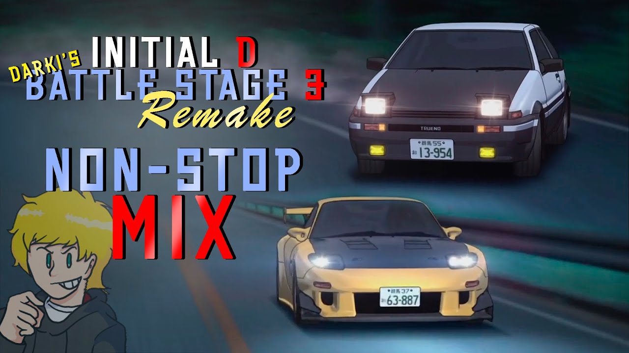 Initial D Battle Stage 3 REMAKE - SOUNDTRACK NON-STOP MIX