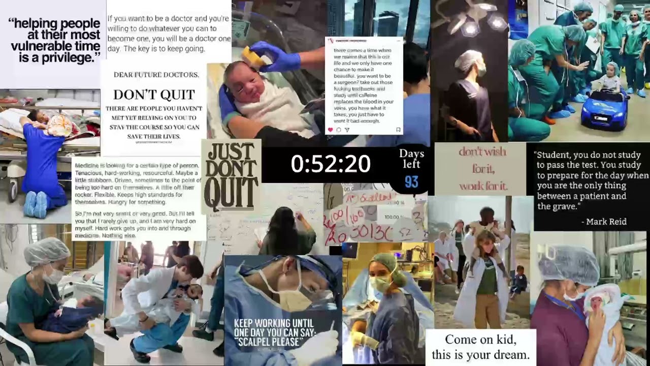 93 Days Left for NEET 2026 | 1 Hour Study Timer (No Music, No Excuses)