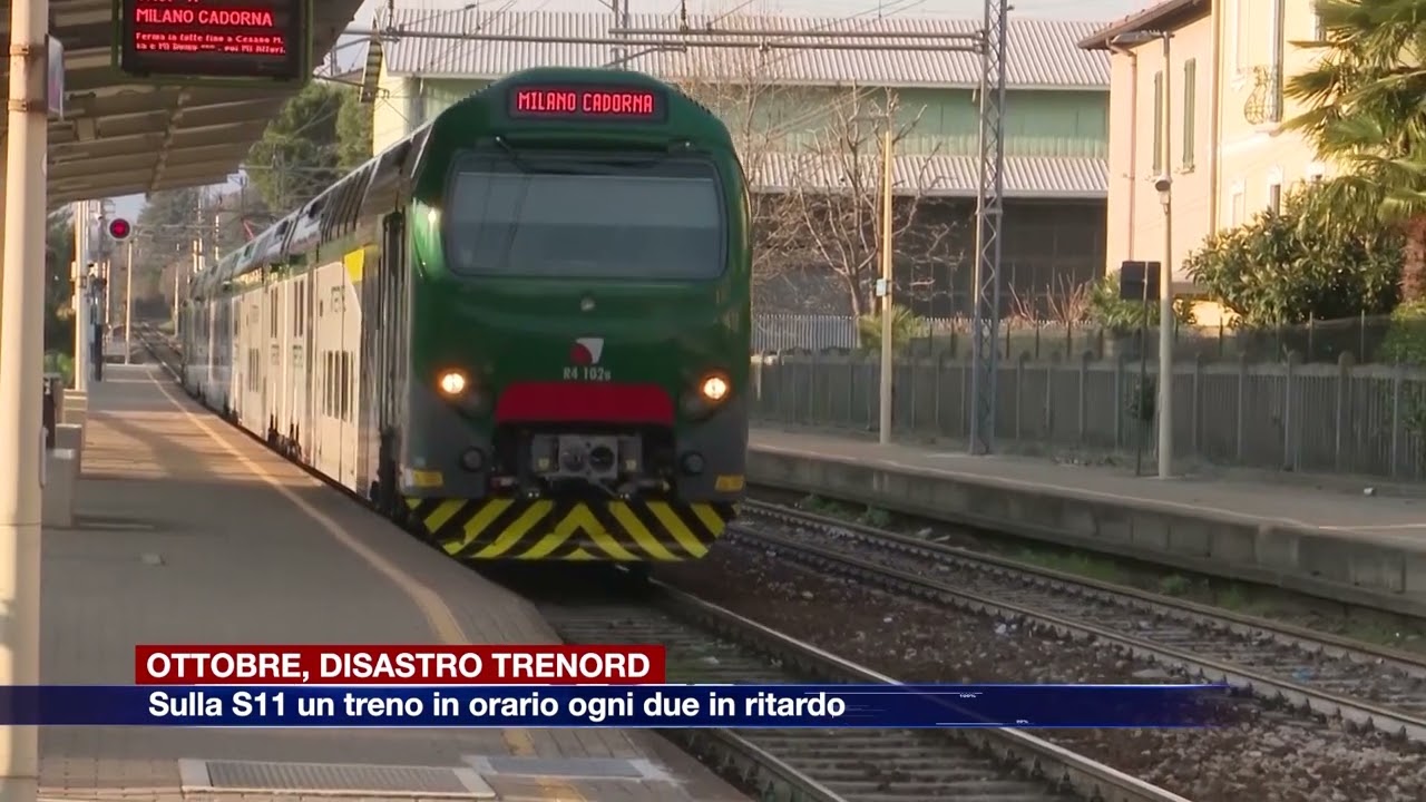 Etg - Ottobre, disastro Trenord: sulla S11 un treno in orario ogni due in ritardo