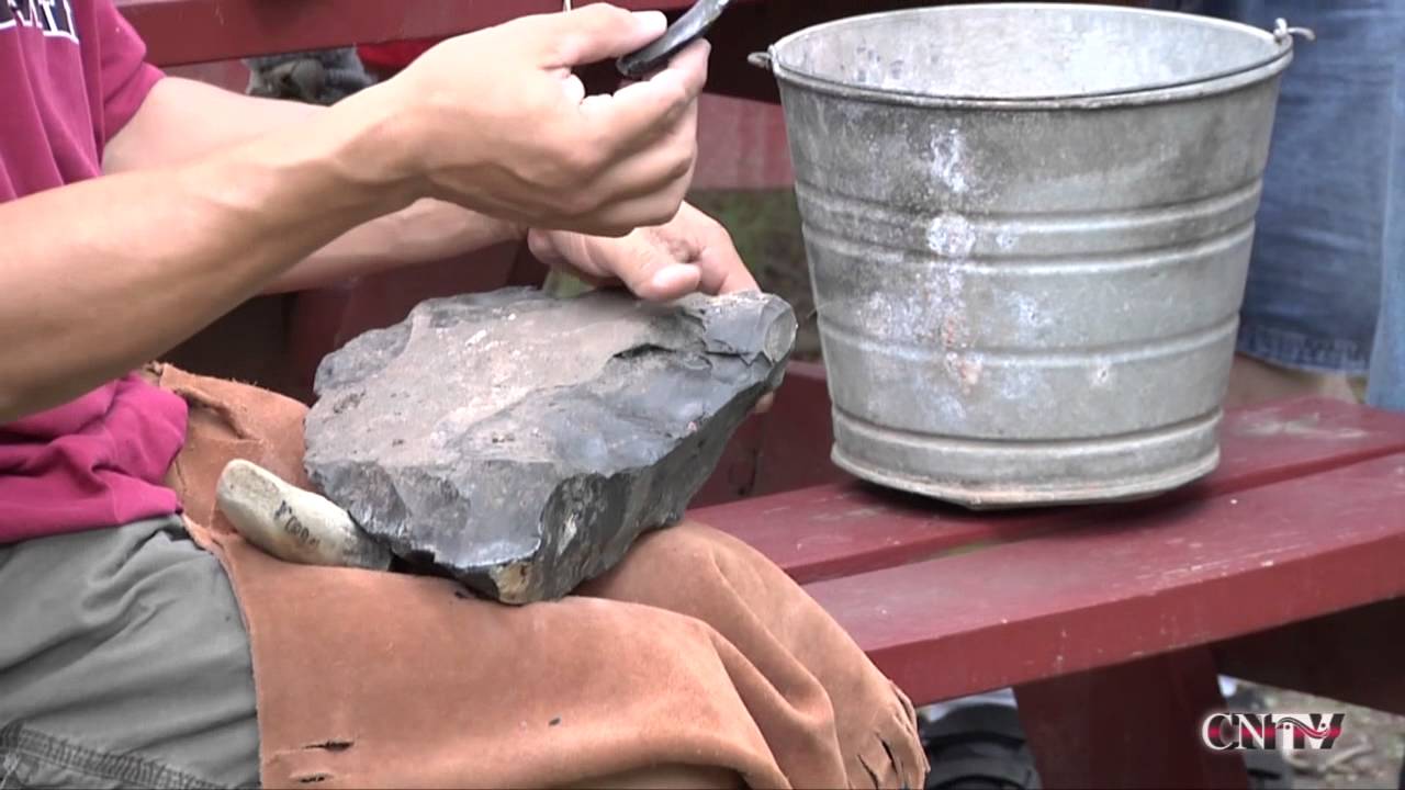Cherokee Heritage Center Flint Knapping Class