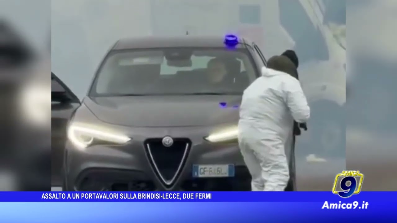 Assalto a un portavalori sulla Brindisi Lecce, due fermi