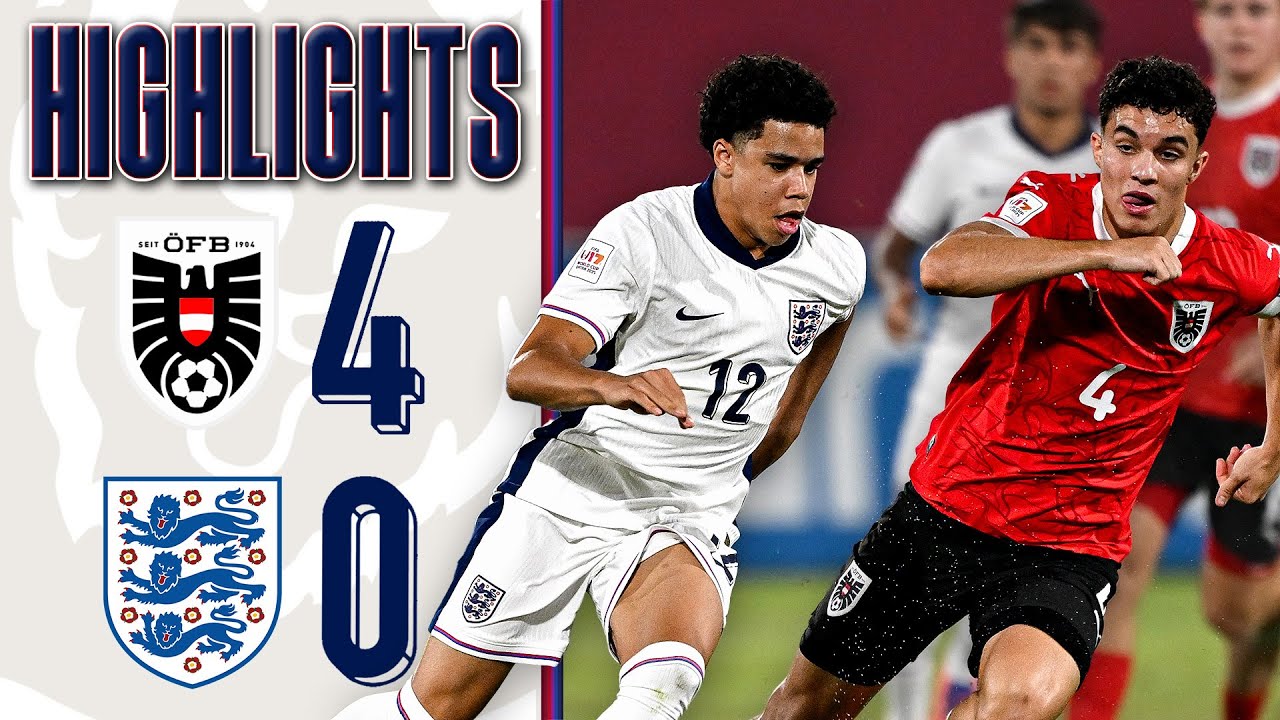 Young Lions Defeated By Austria | Austria U17 4-0 England U17 | FIFA Under-17 World Cup | Highlights