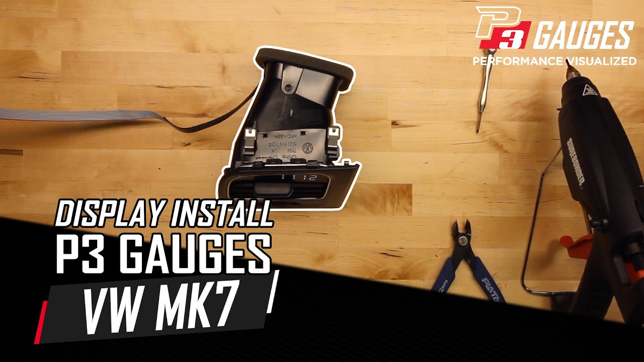VW Mk7 Golf Display Install | P3 Gauges