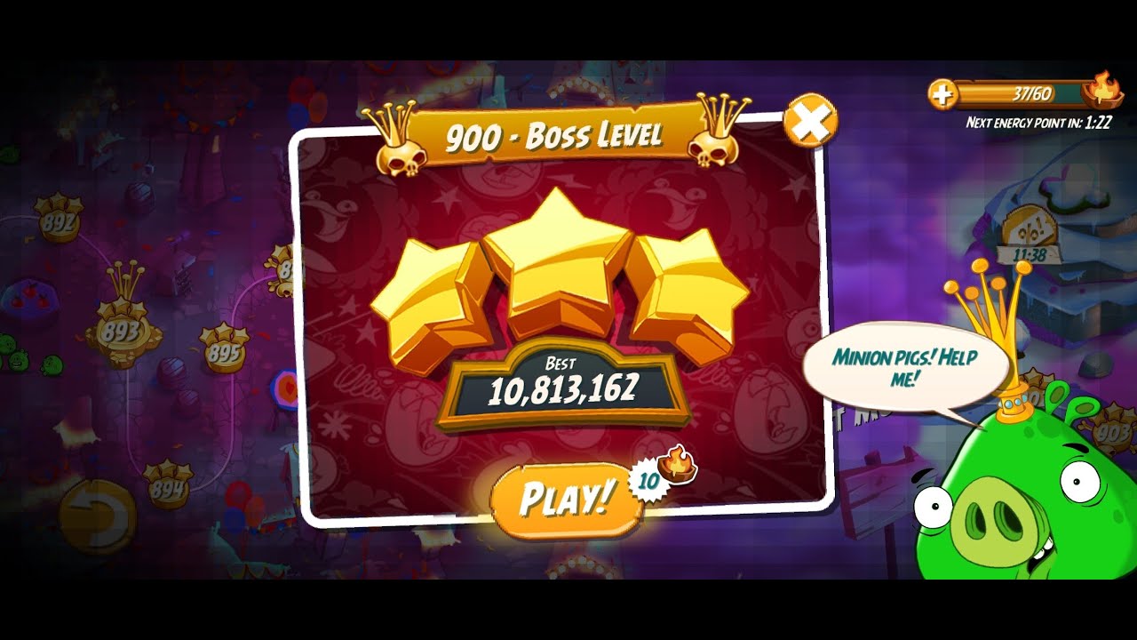 Angry Birds 2 | Rescuer | Level 900 | Boss Level | Hitting Fun | Angry Bird 2 Show