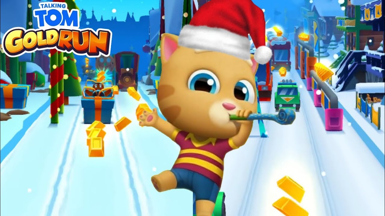 Talking Tom Gold Run Christmas 2025 - Talking Ginger