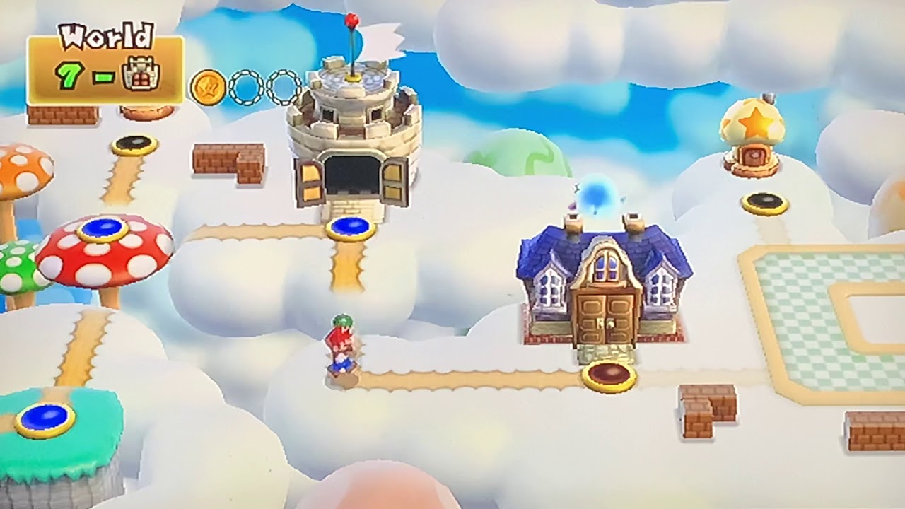 New Super Mario Bros.Wii | World 7-Ghost House (2 player)