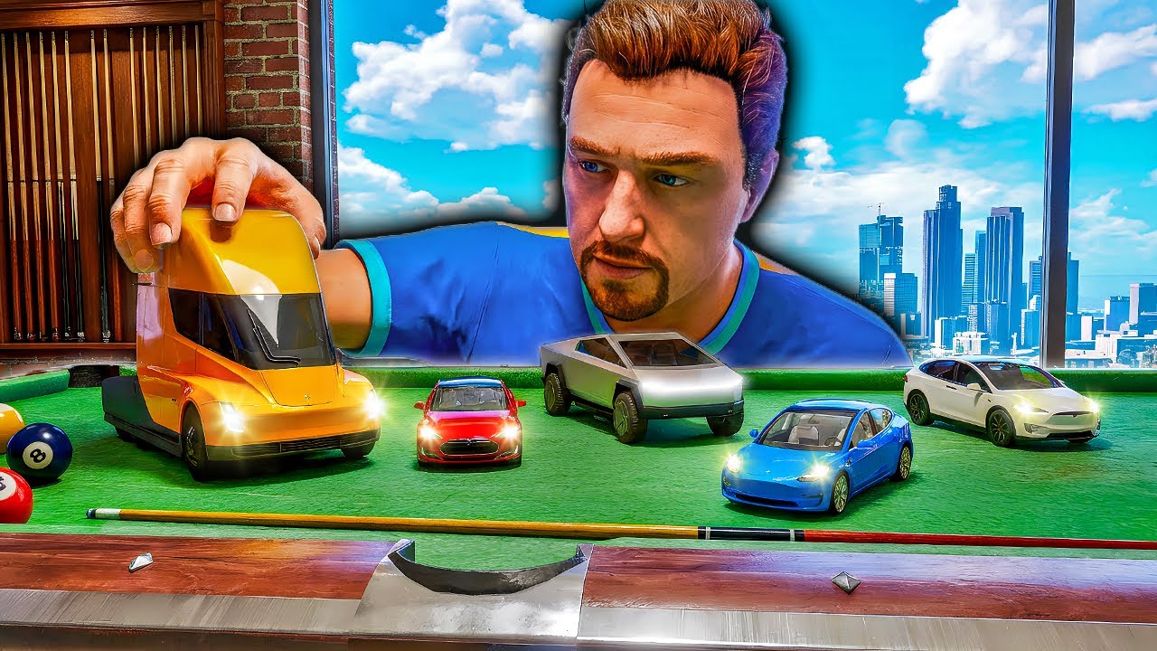 Collecting RARE Tesla Toy Cars in GTA 5!