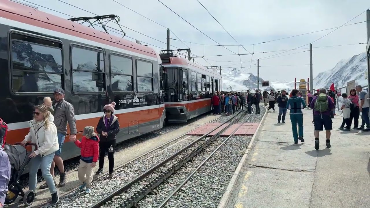 Mit der Gornergratbahn von Zermatt zum Matterhorn