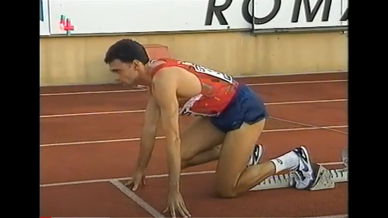 Schweizerrekord 400m Mathias Rusterholz mit Alain Rohr und Laurent Clerc, Lausanne (03.07.1996)