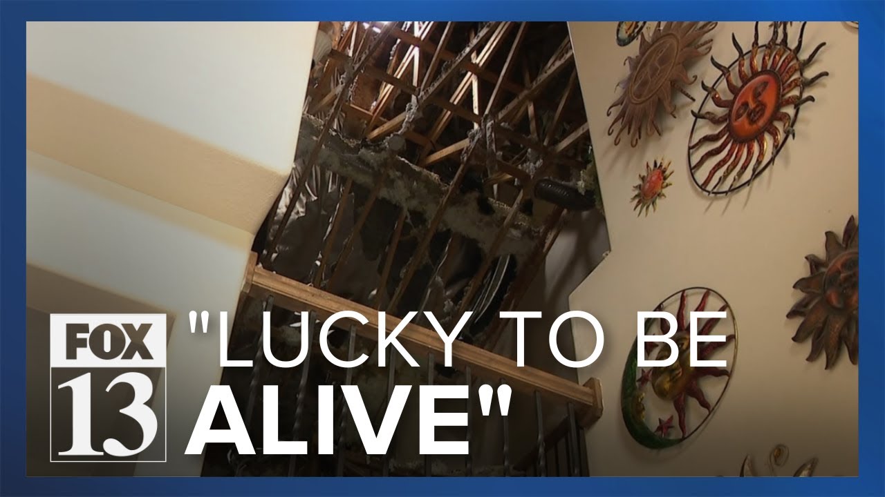 Eagle Mountain home catches fire after lightning strike