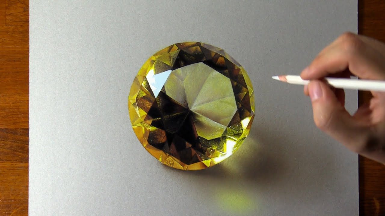Drawing Yellow Diamond 💛
