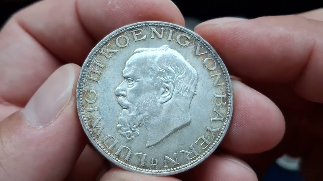 7 najładniejszych srebrnych monet - wybrane ze mini zbioru 5 marek Cesarstwa Niemieckiego