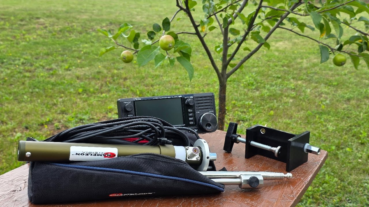 QRP with Chameleon Antenna from the garden
