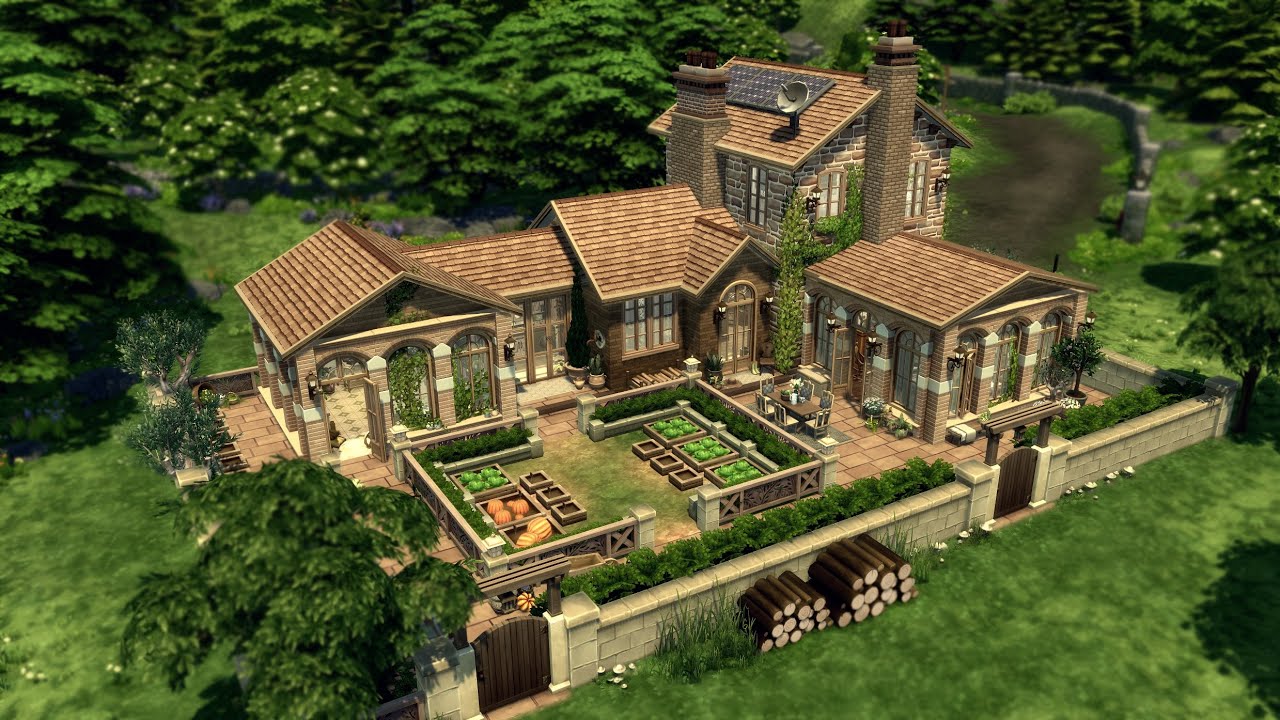 Gardener's Cottage👩🏼‍🌾🥕// The Sims 4: Speed Build (With CC)