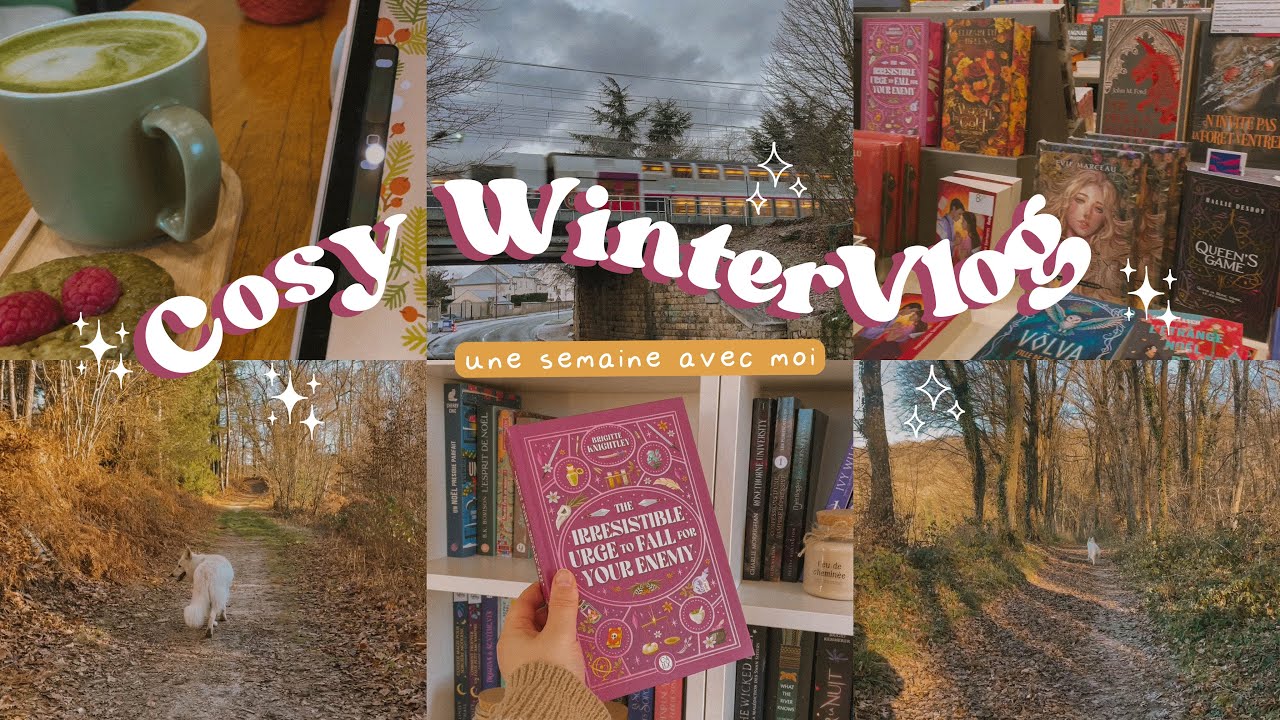 Promenade en librairie, sortie au café et illustrations 🧶🧦 Cosy Winter Vlog