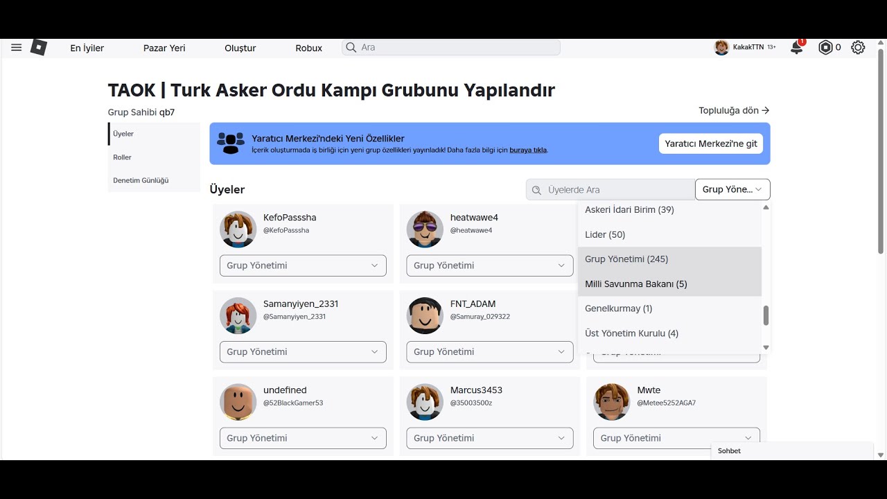TAOK grup patlatmaca ke