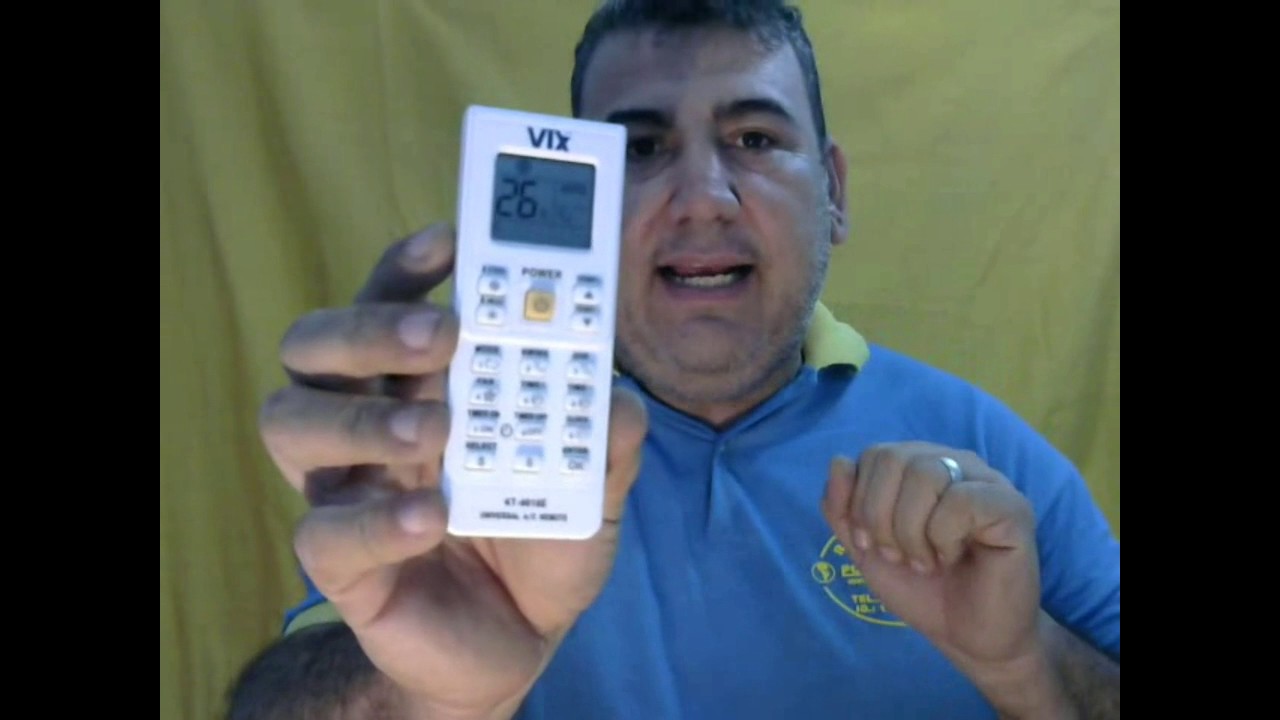 Como configurar o controle remoto universal para Split