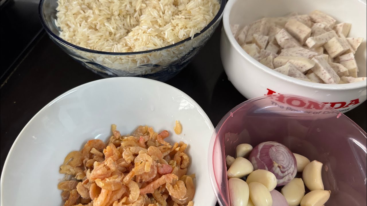 Masak Nasi Keladi