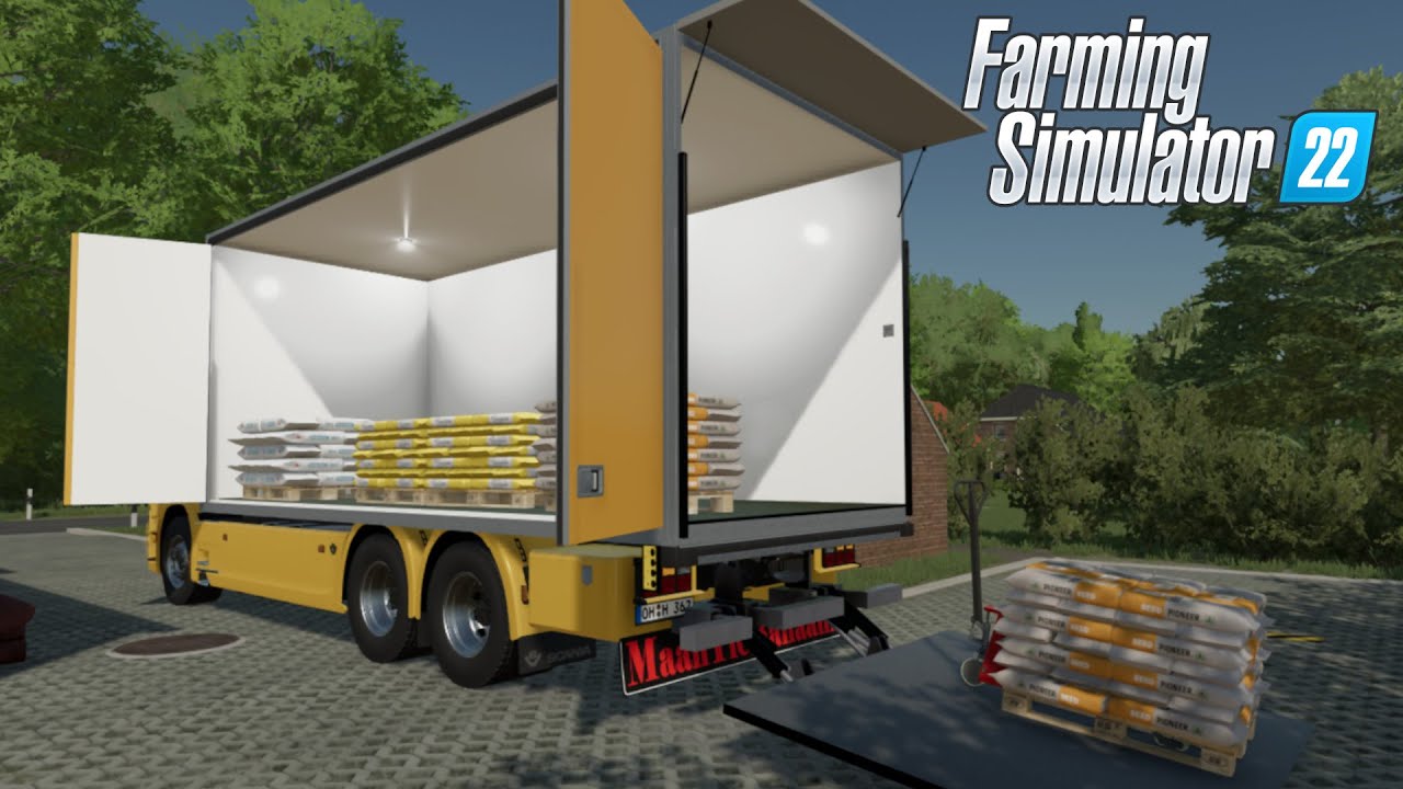 FS22 - TRANSPORTING pallets w/ Scania R520 TAIL LIFT - Truck Mod for Farming Simulator 2022 ROLEPLAY