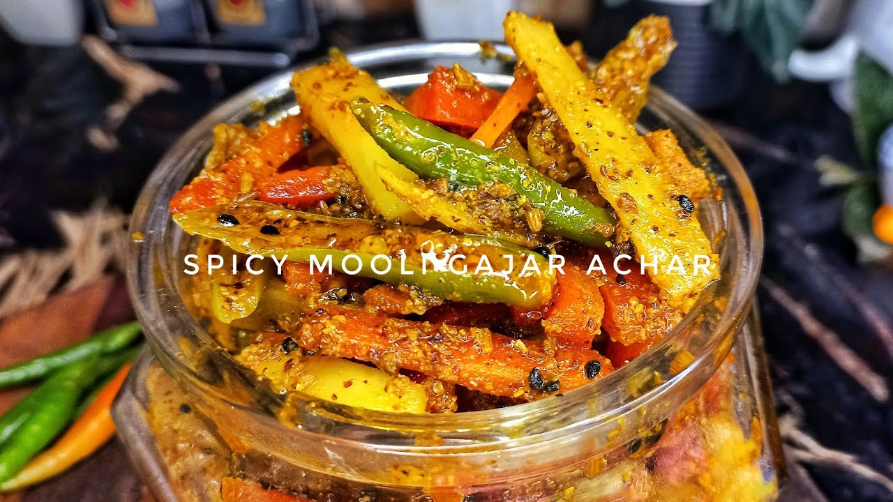 Spicy Mooli Gajar Achar Recipe | Homemade Winter Special | Chatpata Mooli Gajar Achar