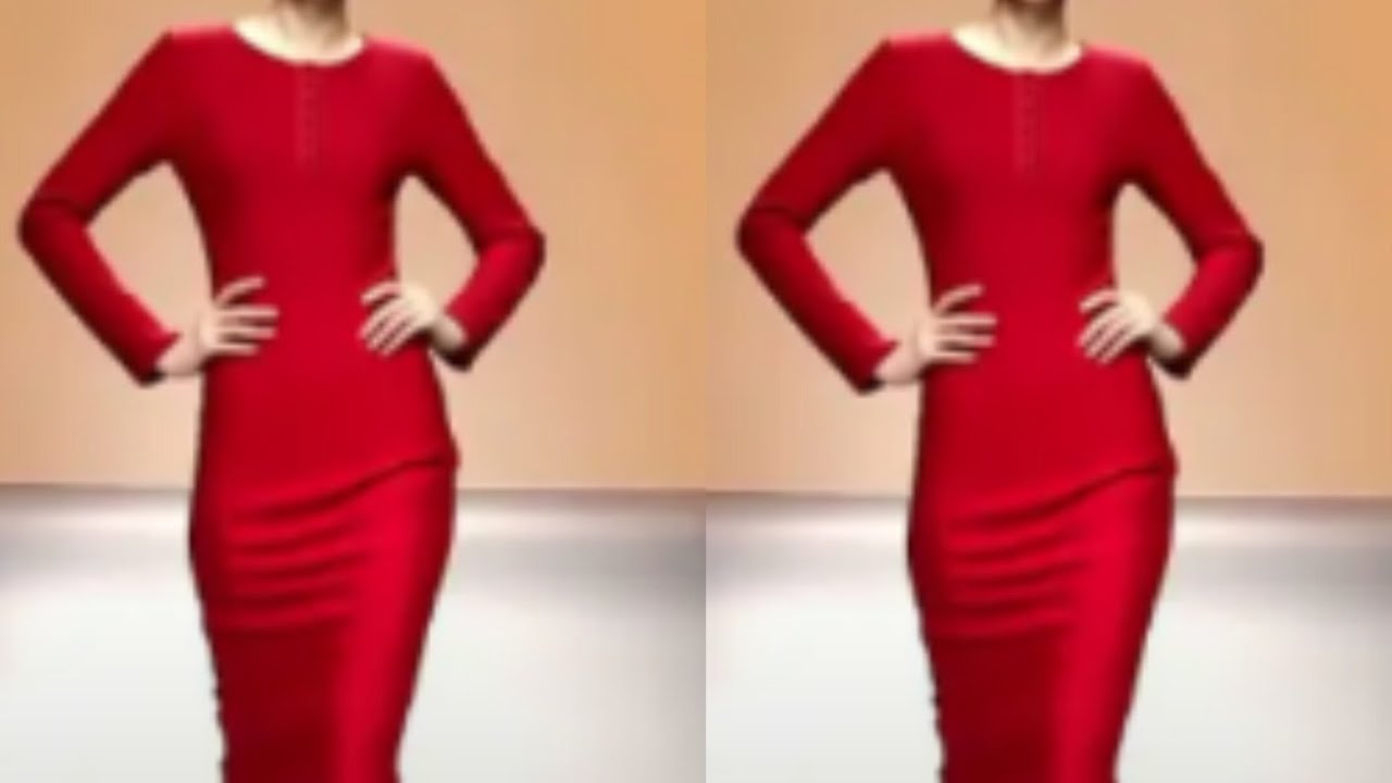 How to cut and sew Elegant Long Dress | sewing tutorial 
