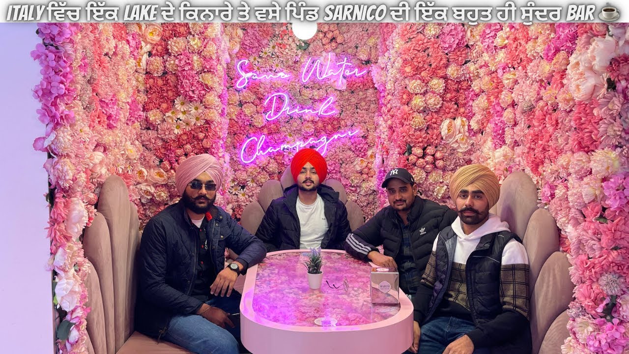 LAKE ISEO DE IKK PIND VICH BHOT HI SOHNI EH FLOWERS 🌸 WALI BAR ☕️ / SARNICO ISEO / PUNJABI IN ITALY