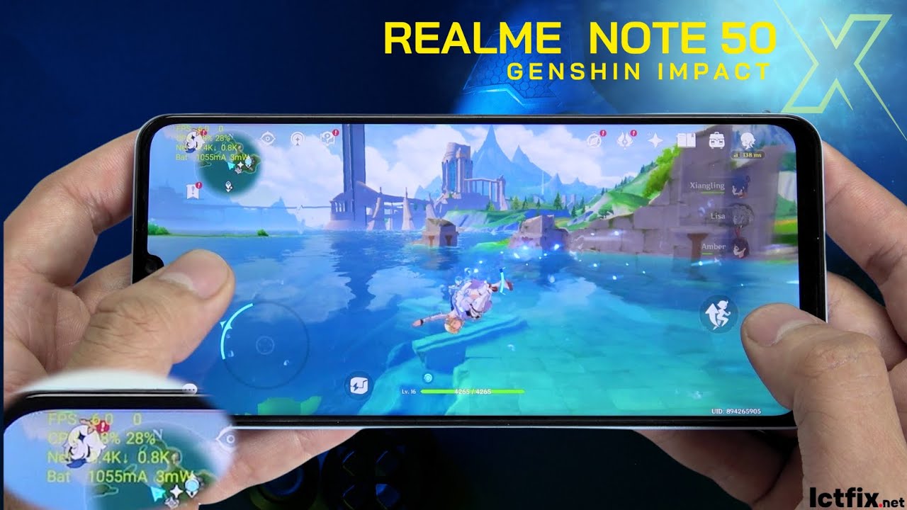 realme Note 50 Genshin Impact Gaming test | Unisoc Tiger T612, 90Hz Display